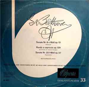 Beethoven, Hans-Erich Riebensahm - Beethoven - Sonate Nr. 8, Rondo A Capric ...