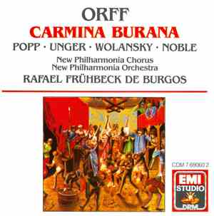 Orff, Popp - Unger - Wolansky - Noble, New Philharmonia Chorus, New Philhar ...