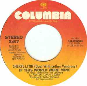 Cheryl Lynn - If This World Were Mine