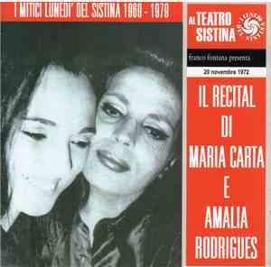 Franco Fontana Presenta Maria Carta E Amalia Rodrigues - Il Recital Di Mar ...