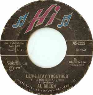 Al Green - Let's Stay Together / Tomorrow's Dream