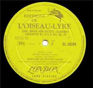 Carl Maria von Weber, Louis Spohr, Gervase de Peyer, The London Symphony Or ...
