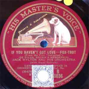 Jack Hylton & His Orchestra - If You Haven't Got Love / Come To Me