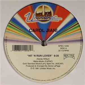 Carol Jiani - Hit 'N Run Lover / Mercy (Remix)