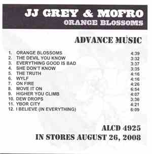 JJ Grey & Mofro - Orange Blossoms