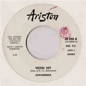 Accademia / Vasco Rossi - Verdi Hit / Bollicine