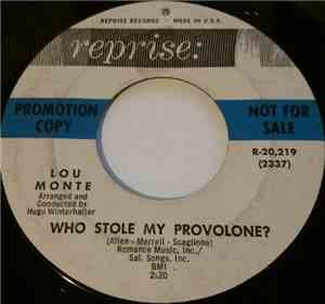 Lou Monte - Who Stole My Provolone? / Hootenanny, Italian Style