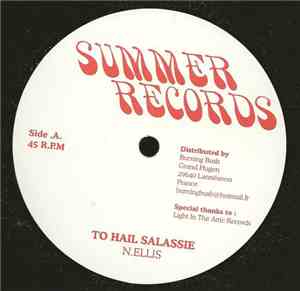 N. Ellis - To Hail Selassie / Reach My Destiny