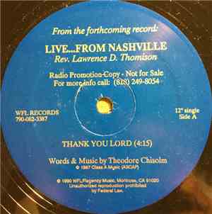 Reverend Lawrence Thomison - Live...From Nashville