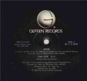 Asia  - Too Late