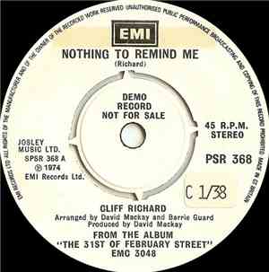 Cliff Richard - Nothing To Remind Me