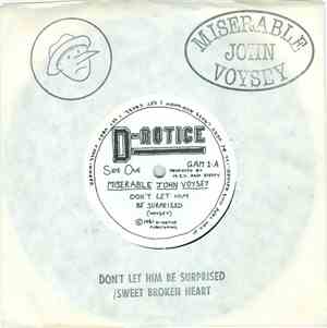 Miserable John Voysey - Don't Let Him Be Surprised