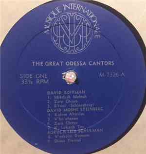 Various - The Great Odessa Cantors