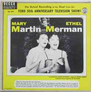 Mary Martin And Ethel Merman - Actual Recording Of The Duet From The Ford 50th Anniversary Television Show, The