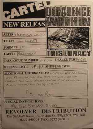 Decadence Within - This Lunacy