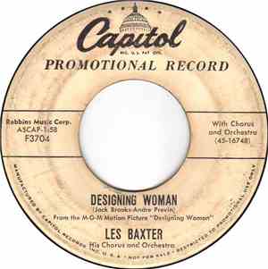 Les Baxter, His Chorus And Orchestra - Designing Woman / Blue Echo