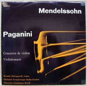 Mendelssohn / Paganini - Ricardo Odnoposoff, Orchestre Symphonique Radio-Ge ...