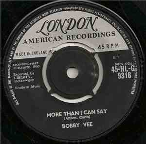 Bobby Vee - More Than I Can Say