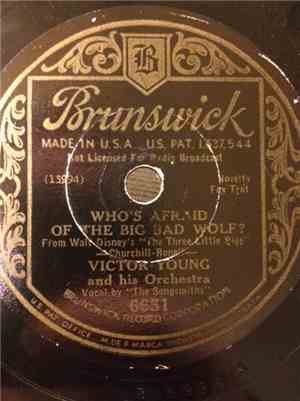 Victor Young And His Orchestra - Who's Afraid Of The Big Bad Wolf? / The La ...