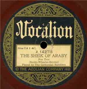 The California Ramblers - The Sheik Of Araby / Georgia Rose