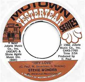 Stevie Wonder - Hey Love / I'm Wondering