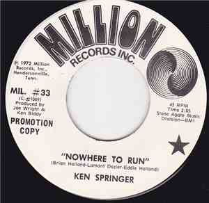 Ken Springer - Nowhere To Run / Life In Baltimore