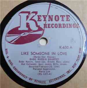Babe Russin Quartet - Like Someone In Love / All The Things You Are