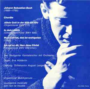 Johann Sebastian Bach, Stuttgarter Kantatenchor Mit Orchester, Eva Hölderli ...