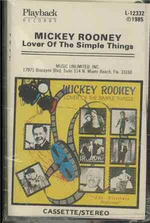 Mickey Rooney - Lover Of The Simple Things