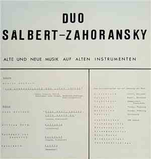 Duo Salbert-Zahoransky, Dieter Salbert, Alrun Zahoransky - Alte Und Neue Mu ...
