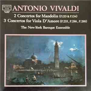Antonio Vivaldi, The New-York Baroque Enseble - 2 Concertos For Mandolin (P ...