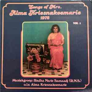 Alma Kriesnakoemarie - Songs Of Mrs. Alma Kriesnakoemarie Vol. 1