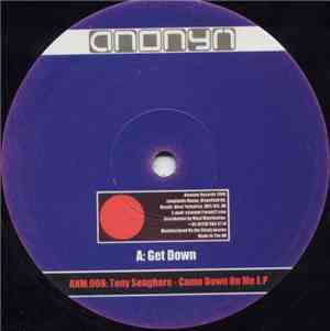 Tony Senghore - Come Down On Me E.P
