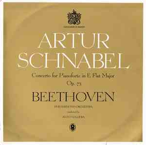 Artur Schnabel, Beethoven, Philharmonia Orchestra Conducted by Alceo Gallie ...