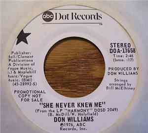 Don Williams  - She Never Knew Me