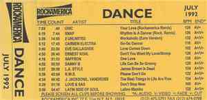 Various - Dance July 1992