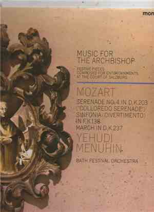 Yehudi Menuhin, Bath Festival Orchestra, Wolfgang Amadeus Mozart - Music Fo ...