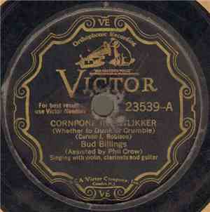 Bud Billings  Assisted By Phil Crow / Peg Moreland - Cornpone In Pot Likker ...