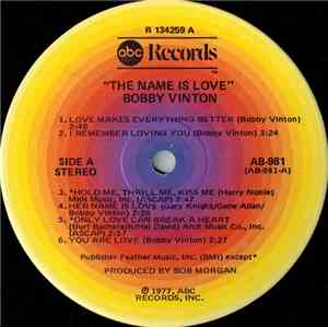 Bobby Vinton - The Name Is Love