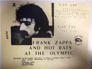 Frank Zappa - Hot Rats - At The Olympic