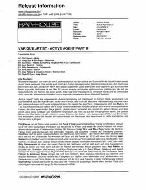 Various - Active Agent Part II
