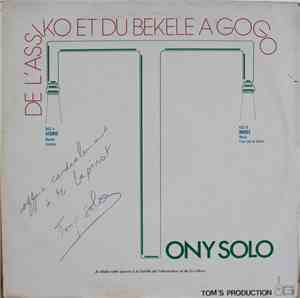 Tony Solo - De l'Assiko Et Du Bekele A Gogo