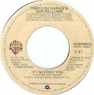 Emmylou Harris & Don Williams - If I Needed You