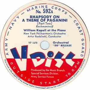 William Kapell At The Piano, New York Philharmonic Orchestra, Artur Rodzins ...