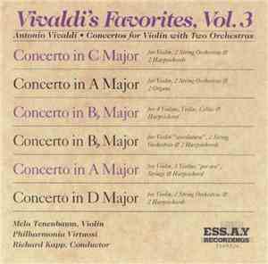 Antonio Vivaldi, Mela Tenenbaum, Philharmonia Virtuosi, Richard Kapp - Viva ...
