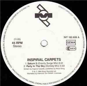 Inspiral Carpets - Saturn 5 / Party In The Sky