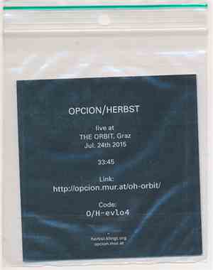 Opcion, Herbst - Live At The Orbit, Graz. Jul. 24th 2015
