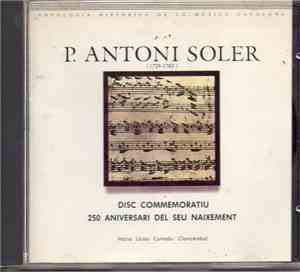 P. Antoni Soler, Maria Lluïsa Cortada - Disc Commemortiu 250 Aniversari Del ...