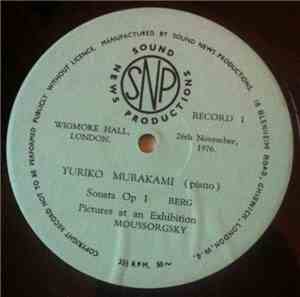 Yuriko Murakami - Wigmore Hall, London. Record 1.