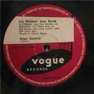 Lu Waters Jazz Band - High Society / Aunt Hager's Blues